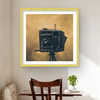 Appareil photo rétro, reproduction de nature morte | Décoration intérieure encadrée