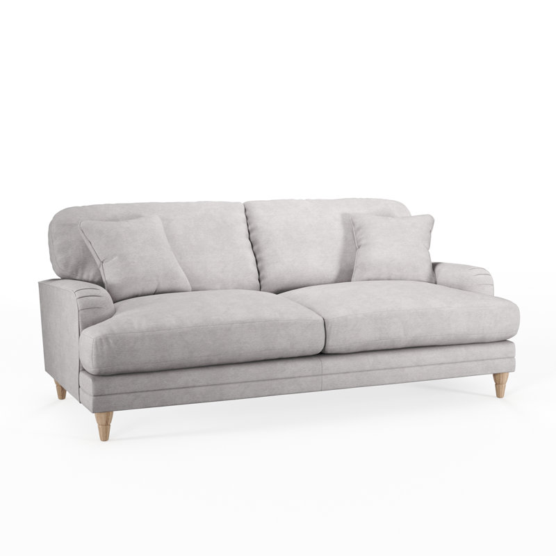 Adaku 3 Seater Sofa , Silver, Country Oak