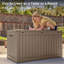 Boîte de rangement extérieure, boîte de rangement de 60 gallons pour utilisation intérieure et extérieure, bac de rangement en résine imperméable pour coussins de patio, outils de jardinage, verrouillable, résistant aux rayons UV,-110590098