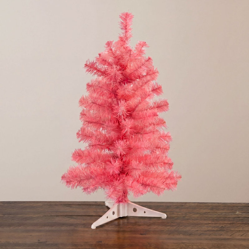 2 pi Arbre de Noël artificiel rose, 2 pi, Rose