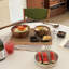 Bols de service en bois d'acacia, bol de service pour fruits ou salades, bol simple (P 3,9 po x H 2,4 po)
