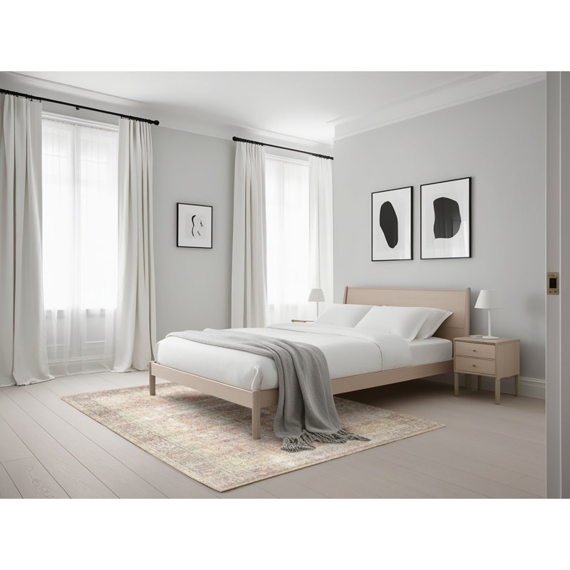 Tapis oriental beige / brun, Rectangle 5 pi x 7 pi