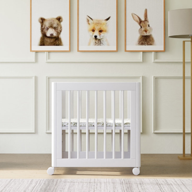 Yuzu White Pine 8-in-1 Convertible Crib with Conversion Kits