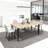 63-Inch Modern Dining Table, Wooden Tabletop & Rust-Resistant Iron Legs, Rectangular Kitchen Table For 6-8 People, Rustic Industrial Design For Dining Room, Patio(Table Only)