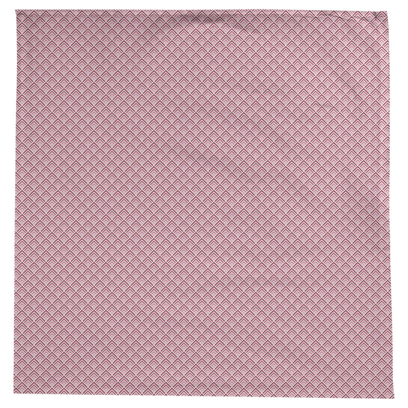 Avicia Geometric Tablecloth, Dark Pink
