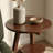 Mid-Century Solid Rubber Wood End Table With 2-Tier Storage Shelf
