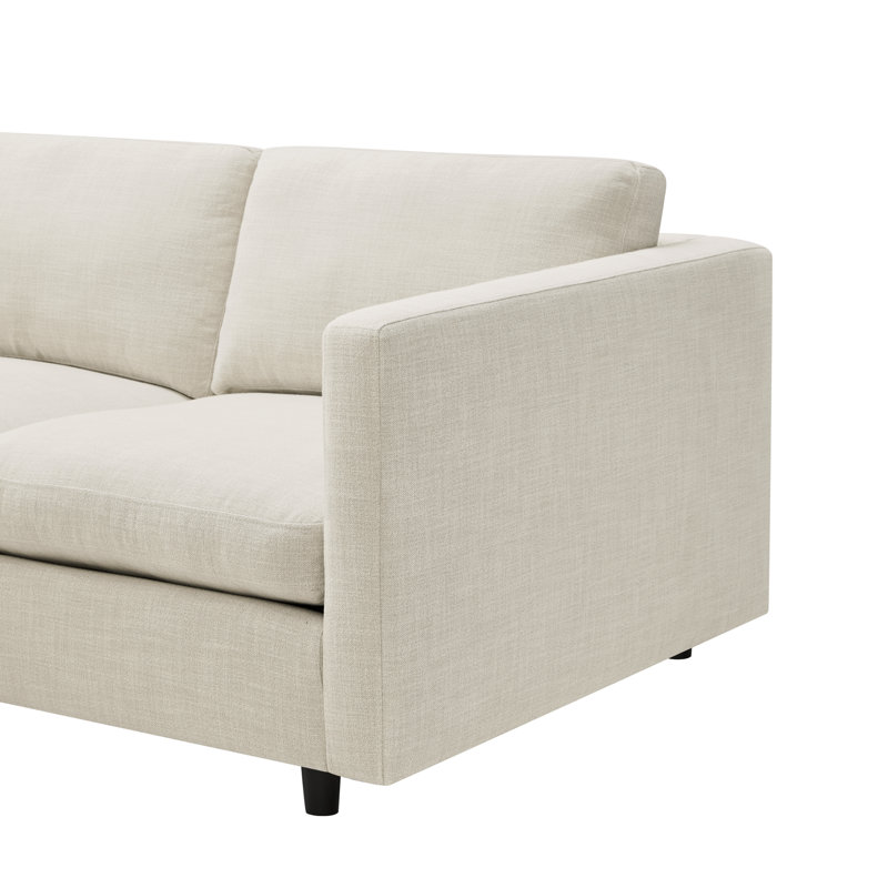 Canapé modulaire en L avec coussins amovibles l 99,25 po Fleetwood, Linen