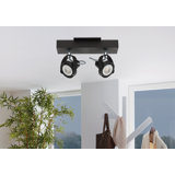 Novorio 9.84'' 2 -Light Track Track Kit with Dimmable and Adjustable Head