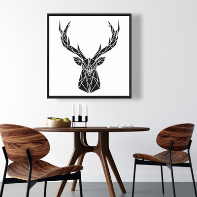 " Geometric Deer Head "