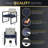 5-Piece Wicker Conversation Set with Round Alloy Steel Fire Pit. Comes with Black Cushion