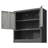 Metal Wall-Mounted Tool Storage Cabinet with Locking Door and 1 Shelf 1 Opened Drawer for Garage Warehouse,Office,Assembly Required