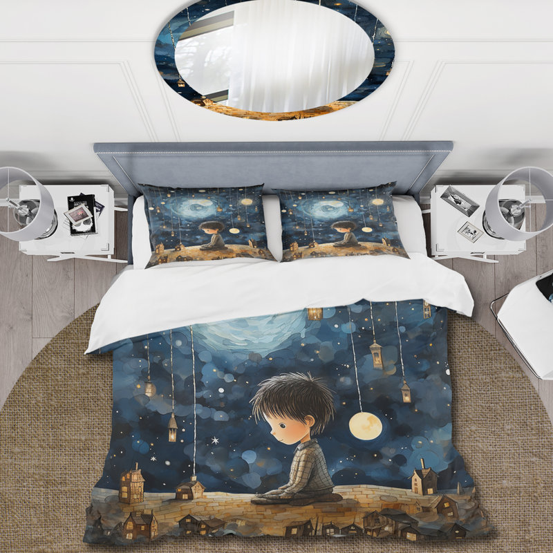 Childs Moonlight Nursery IV - Ensemble de housse de couette d'animation - Polyester microfibre