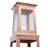 Rustic Lodge Copper Metal Fence Post Cap Light