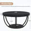 Table basse ronde à 2 niveaux avec structure en arc-1317210886