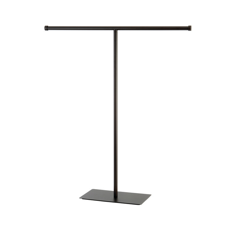 Kingston Brass Claremont Freestanding T-Shape Towel Rack, Oil Rubbed Bronze