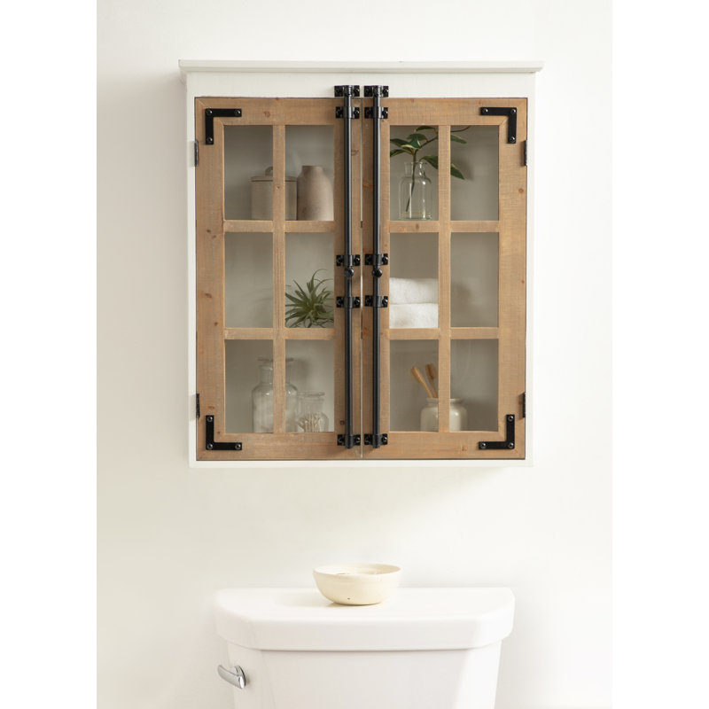 Two-Tone Wall Cabinet for Storage