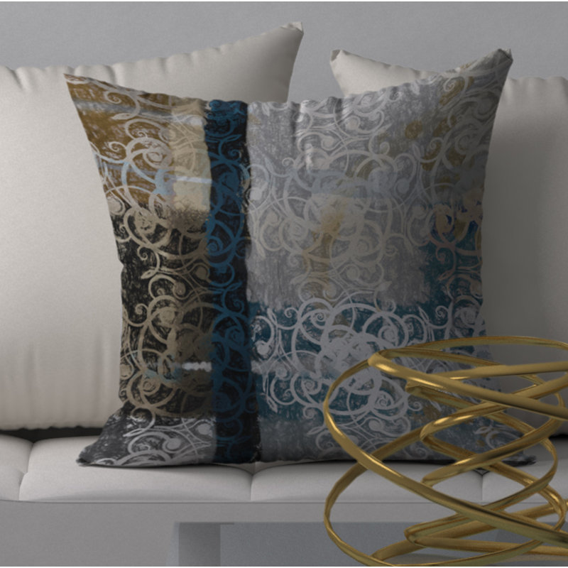 Housse de coussin carrée/insert, 18 po x 18 po