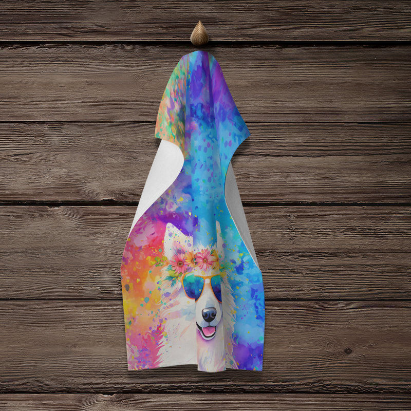 Serviette de cuisine Samoyed Hippie Dawg