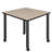 Albaugh Kee Post Table Leg with Casters