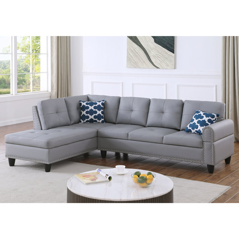 L - Shaped Sectional, Gray