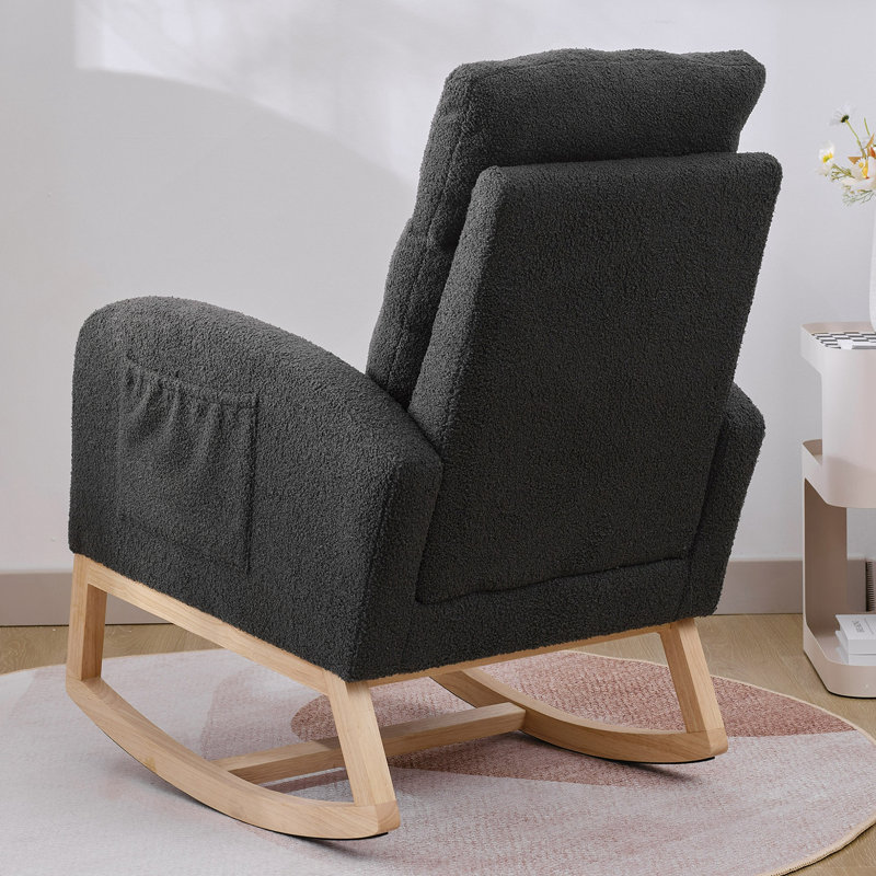 Chaise berçante Modern, Gris foncé