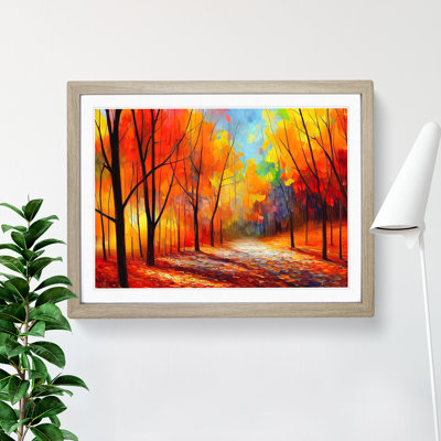 Sublime Autumn Forest Vol.6 Abstract 1 Piece Single Picture Frame Wall Art