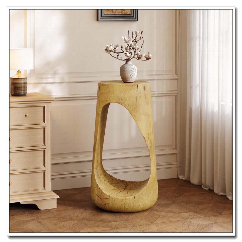 Table d'appoint d'extérieur, tabouret de jardin pour patio, table d'appoint décorative pour terrasse de balcon côté piscine