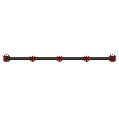 Brideau Steel Wall 5 - Hook Wall Mounted Coat Rack