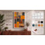 Weathered Tile Grid Industrial - Wrapped Canvas-305771301-305771309
