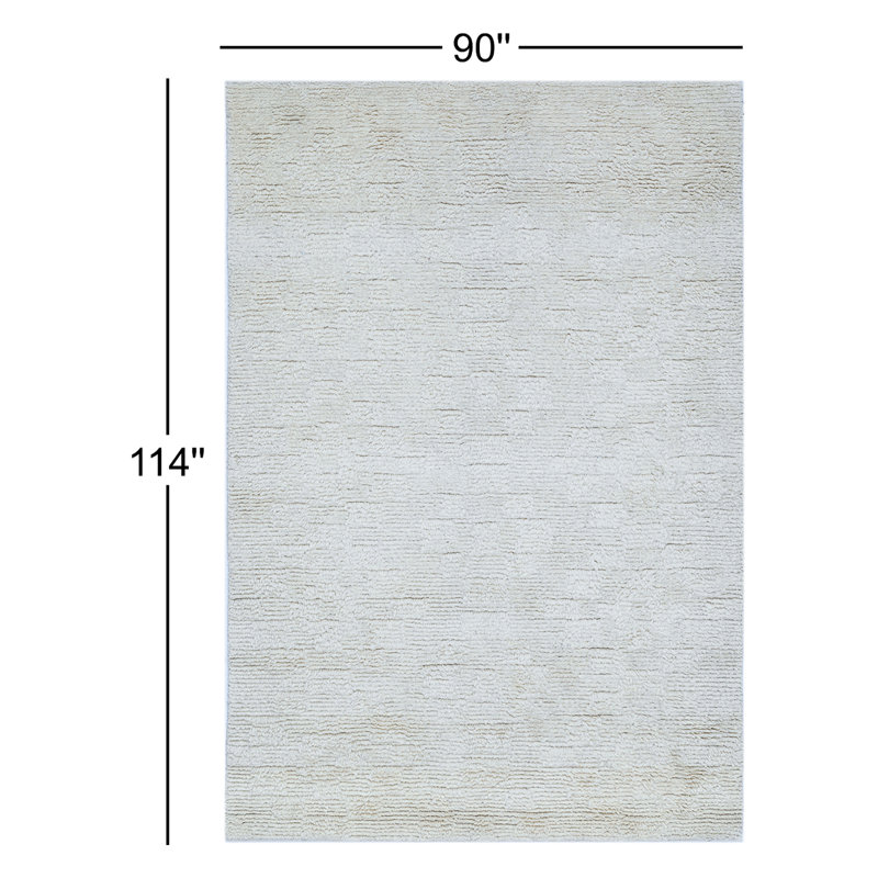 Tapis touffeté à la main Samari, Rectangle 7 pi 6 po x 9 pi 6 po