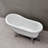 59" x 31" Clawfoot Soaking Acrylic Bathtub-61051208