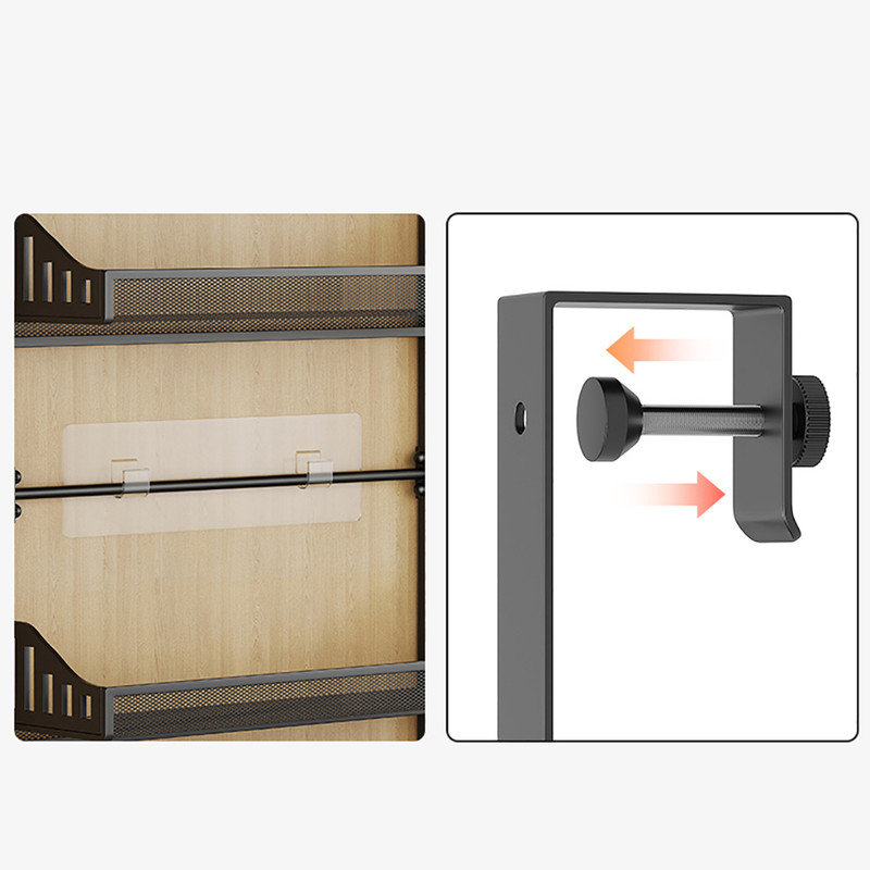 Cabinet Shelving Rack, Matte Black
