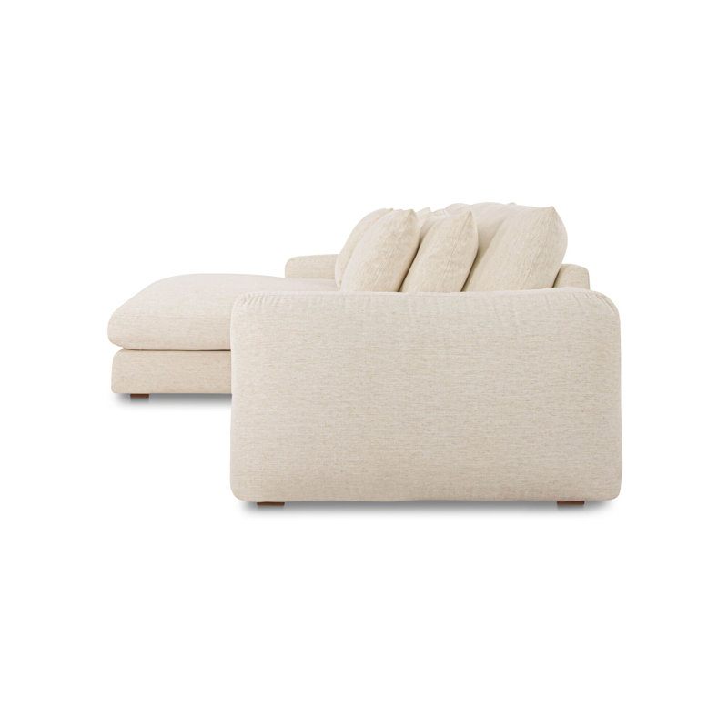 Berga Sectional Left Oat, Left Hand Facing, Oat Polyester Blend