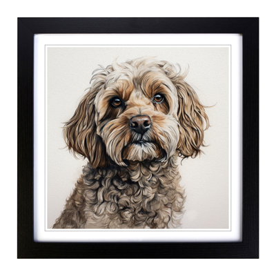 Cockapoo Drawing - Framed Print