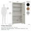 Aleg 36" W Garage Storage Cabinet-289521081