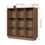 Bibliothèque Abrianna de style ferme moderne, 2 niveaux, 8 cubes, 145 cm (57,1 po), coins arrondis et base renforcée.-1454321878-1500715023