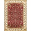 Tapis rouge de style classique 126 po x 174 po en polypropylène avec motif intégral pour une ambiance chaleureuse et une décoration profonde et large