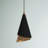 Craney 1 - Light Black/Gold LED Single Pendant