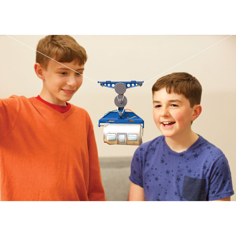 KidzRobotix: télécabine en fer-blanc