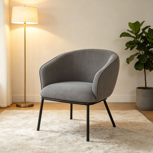 Fauteuil demi-tonneau Mid-Century