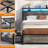 Bed Frame With 4 Drawers, Metal Frame With LED Light And Outlet, Storage Headboard-1584027359-1584091525