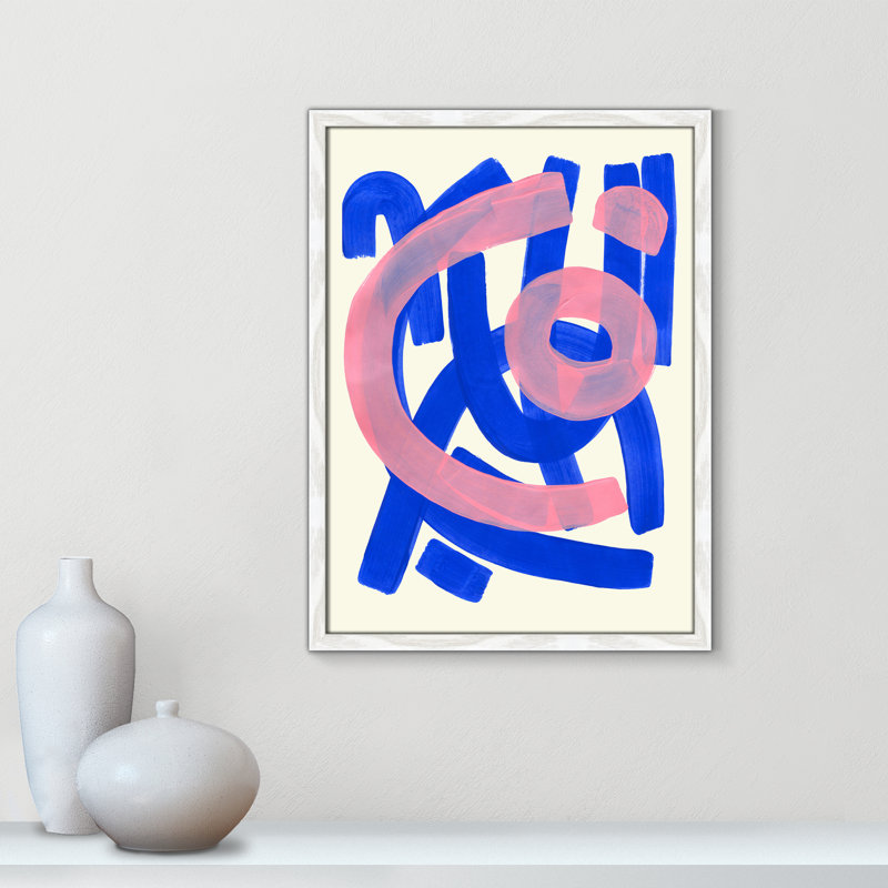 Impression Funky Beat par Haniff, White Woodgrain, 17'' W x 23'' H, Framed Print