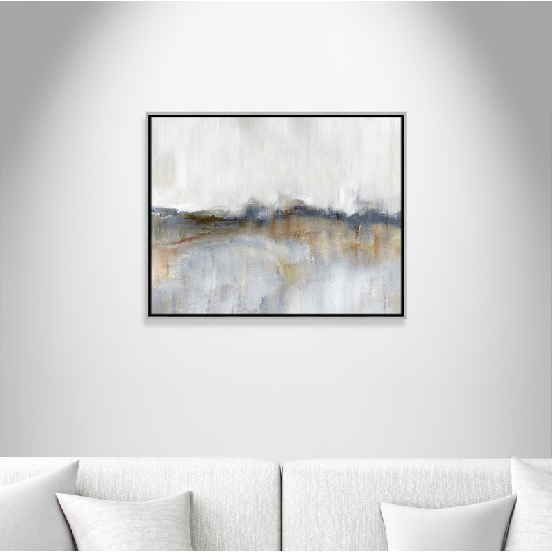 Autumnal Tide by Nan - Floater Frame Print on Canvas, 23.5" H x 29.5" W, Silver