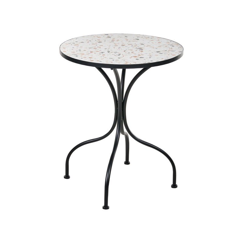 Round Metal Outdoor Bistro Table , 60cm cm W 60cm cm D