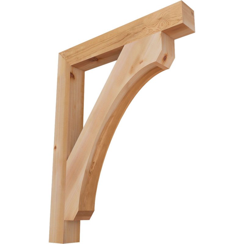Support en bois rustique Legacy Block, Cèdre rouge, Lisse, H 38 po x l 3,5 po x P 30 po