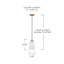 Luminaire suspendu cylindrique à 1 lumière-32971102