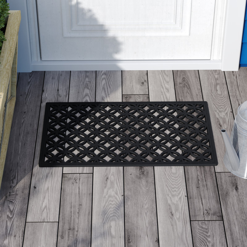 Brandessa Non-Slip Geometric Outdoor Doormat