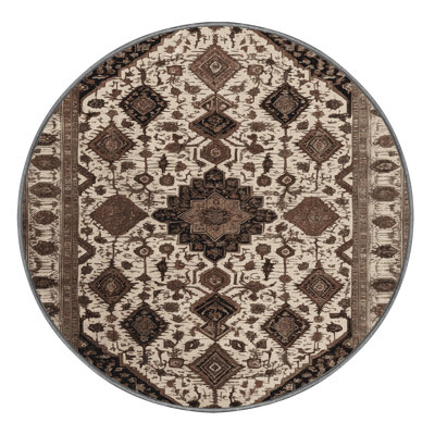 Machine Washable Persian Gray Area Rug