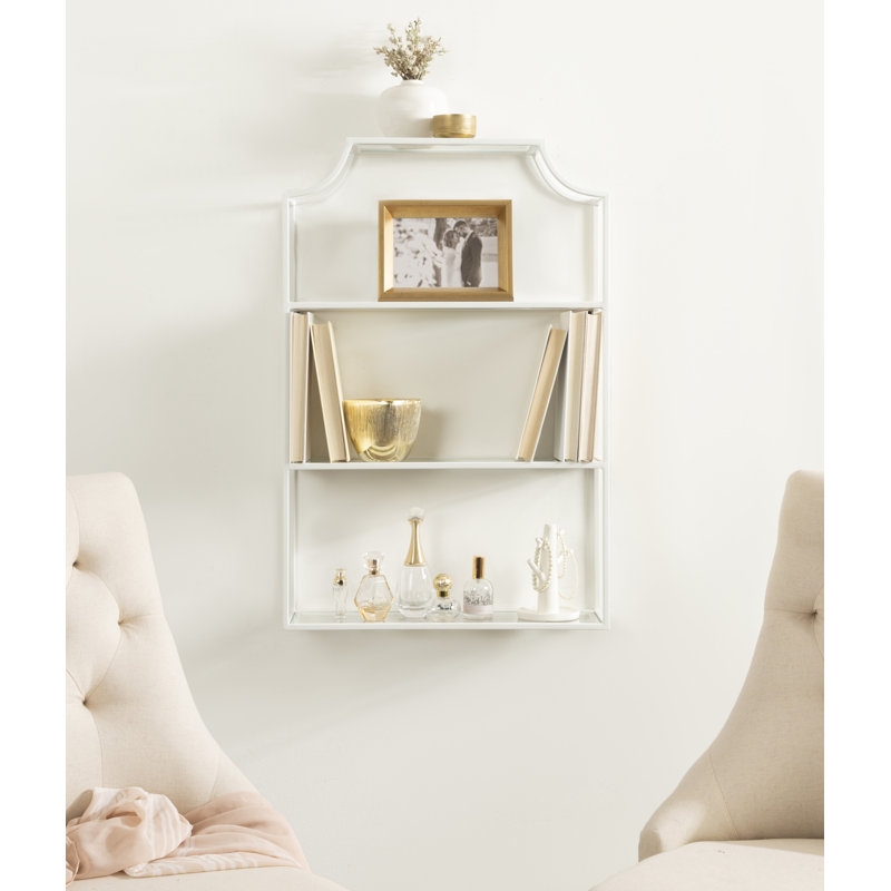 Turgut 4-Tiered Metal Accent Shelf, White