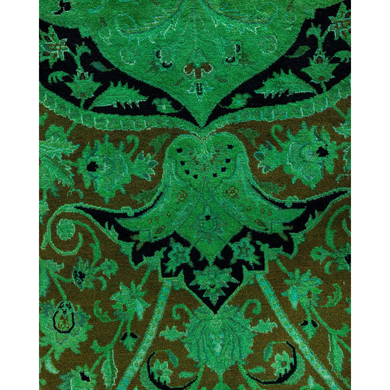 Overyed One-of-a-Kind Rectangle 10'1" X 14'4" Hand Knotted Area Rug